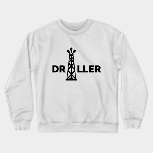 Oil & Gas Offshore Drilling Rig Driller Crewneck Sweatshirt by Felipe G Studio